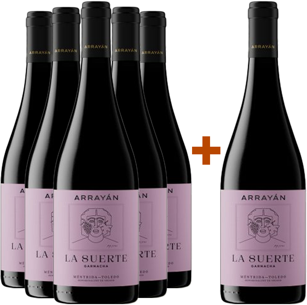 Pack Descuento 5+1 La Suerte de Arrayán Garnacha