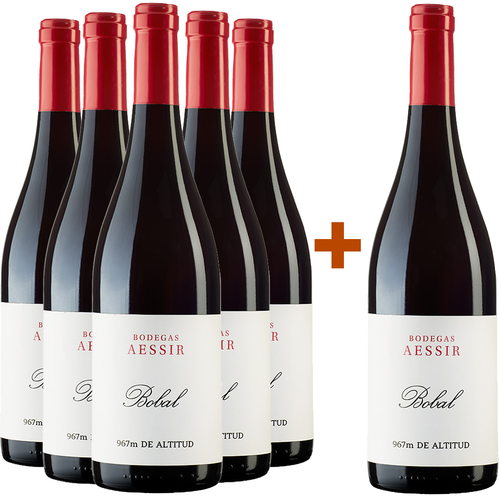 Pack descuento Aessir Bobal Tinto BIO