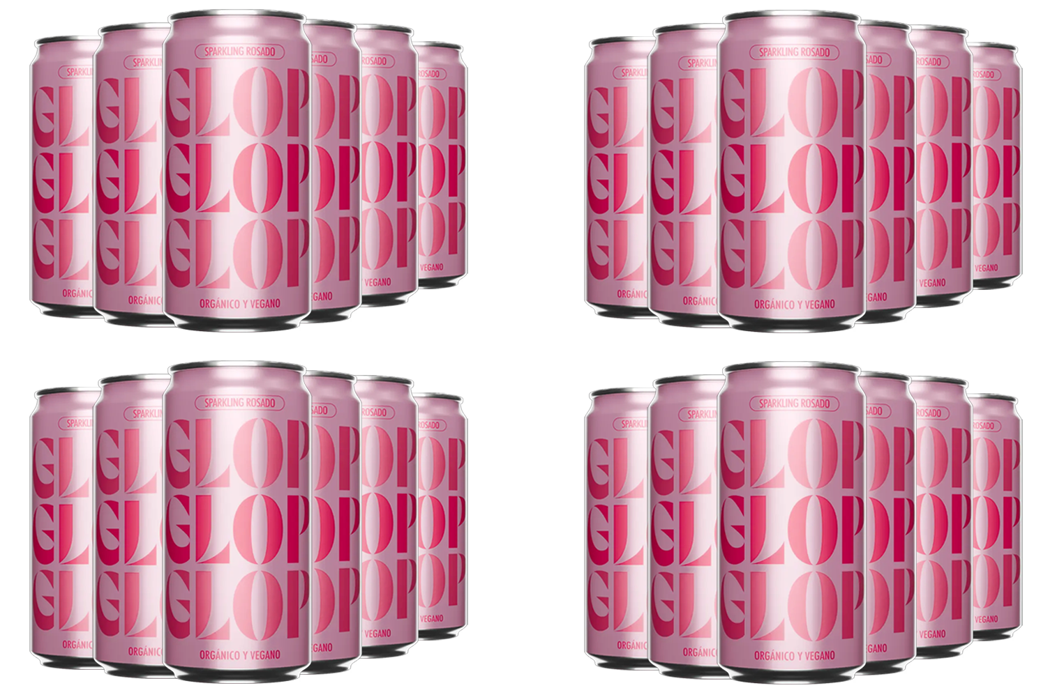 Pack Descuento 24 Glop Rosado Espumoso BIO