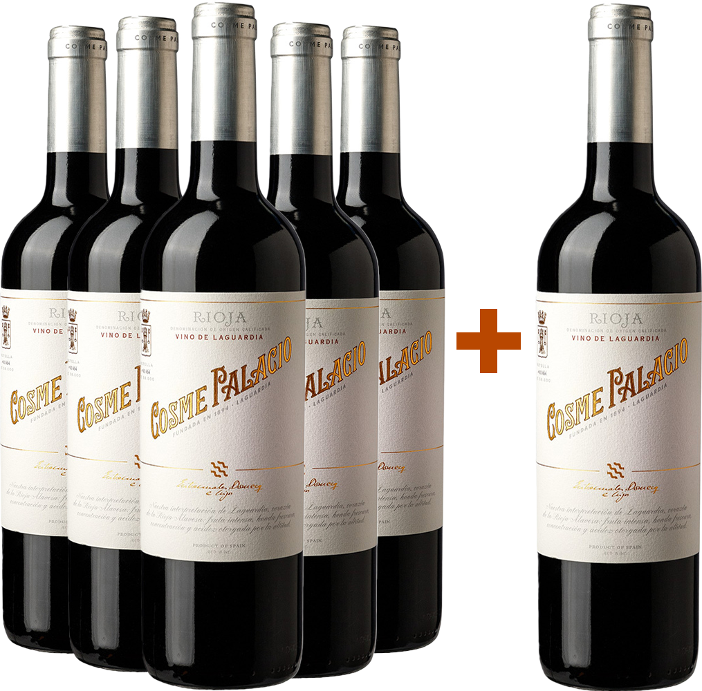 Pack descuento 5+1 Cosme Palacio Laguardia Rioja DOca