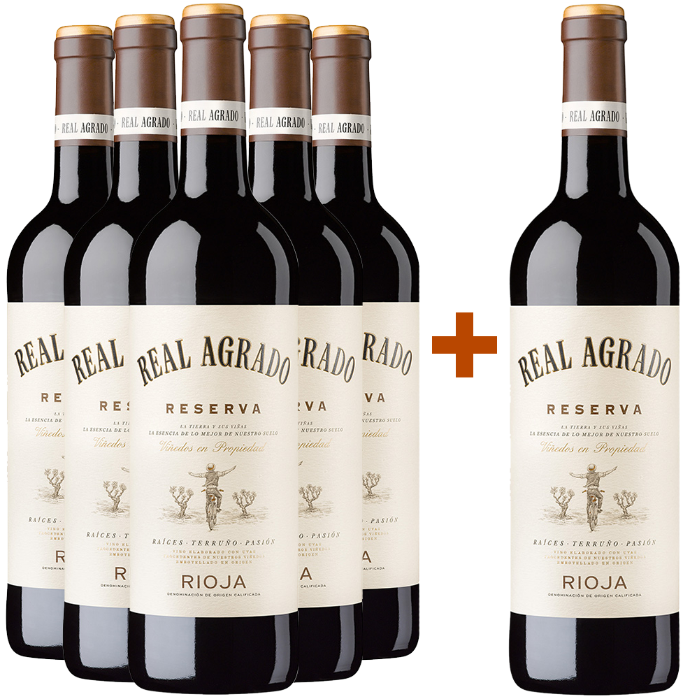 Pack descuento 5+1 Real Agrado Rioja DOCa