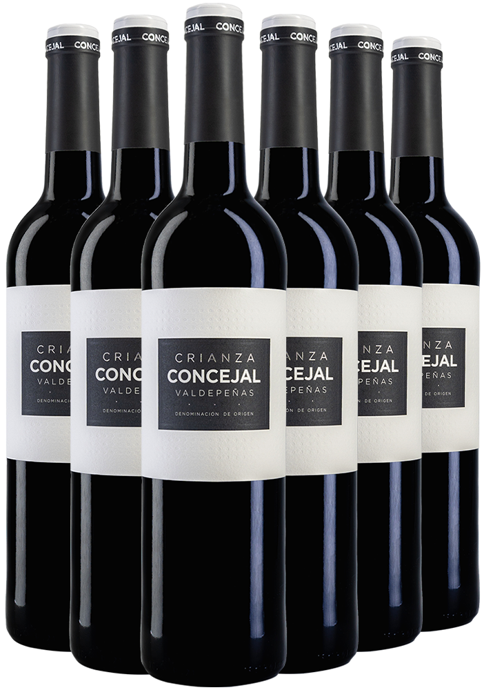 Pack descuento Concejal Crianza Valdepeñas DO