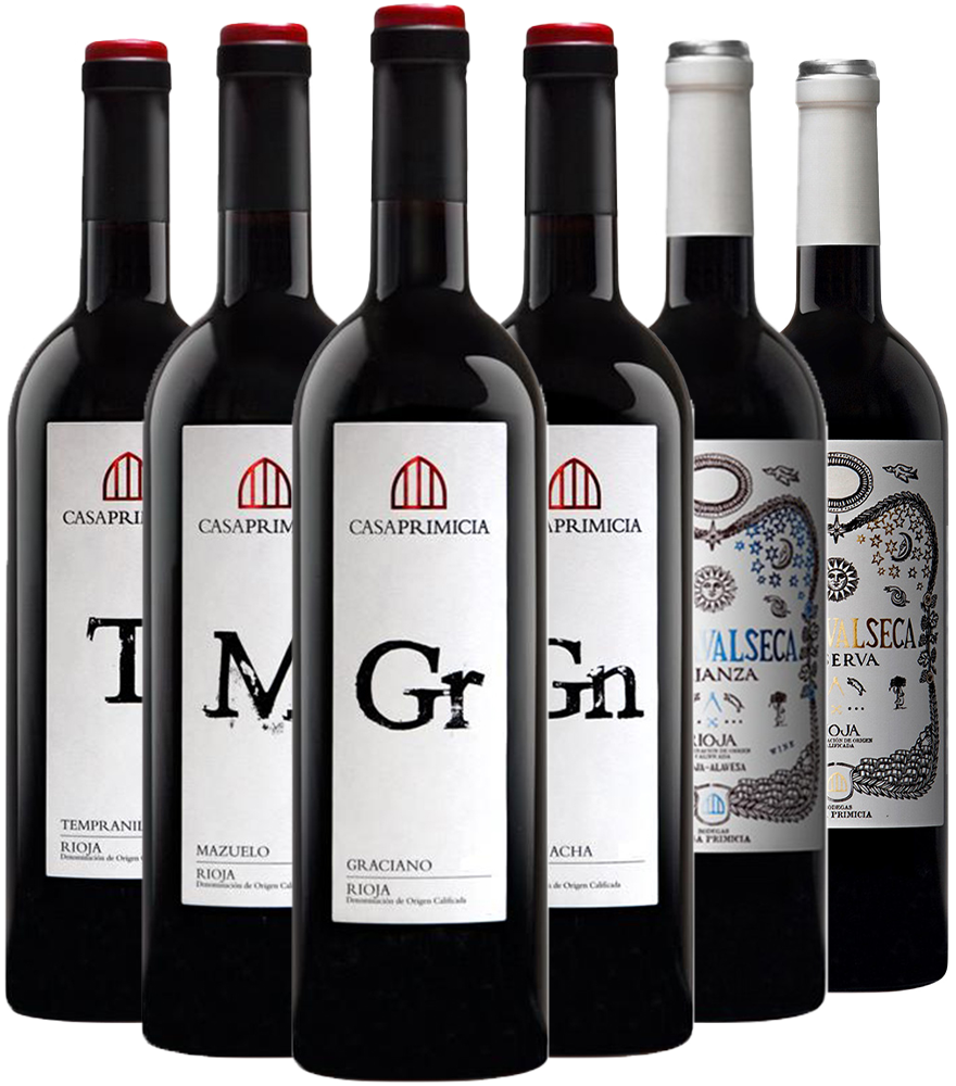 Pack degustación Casa Primicia vino tinto Rioja DOCa
