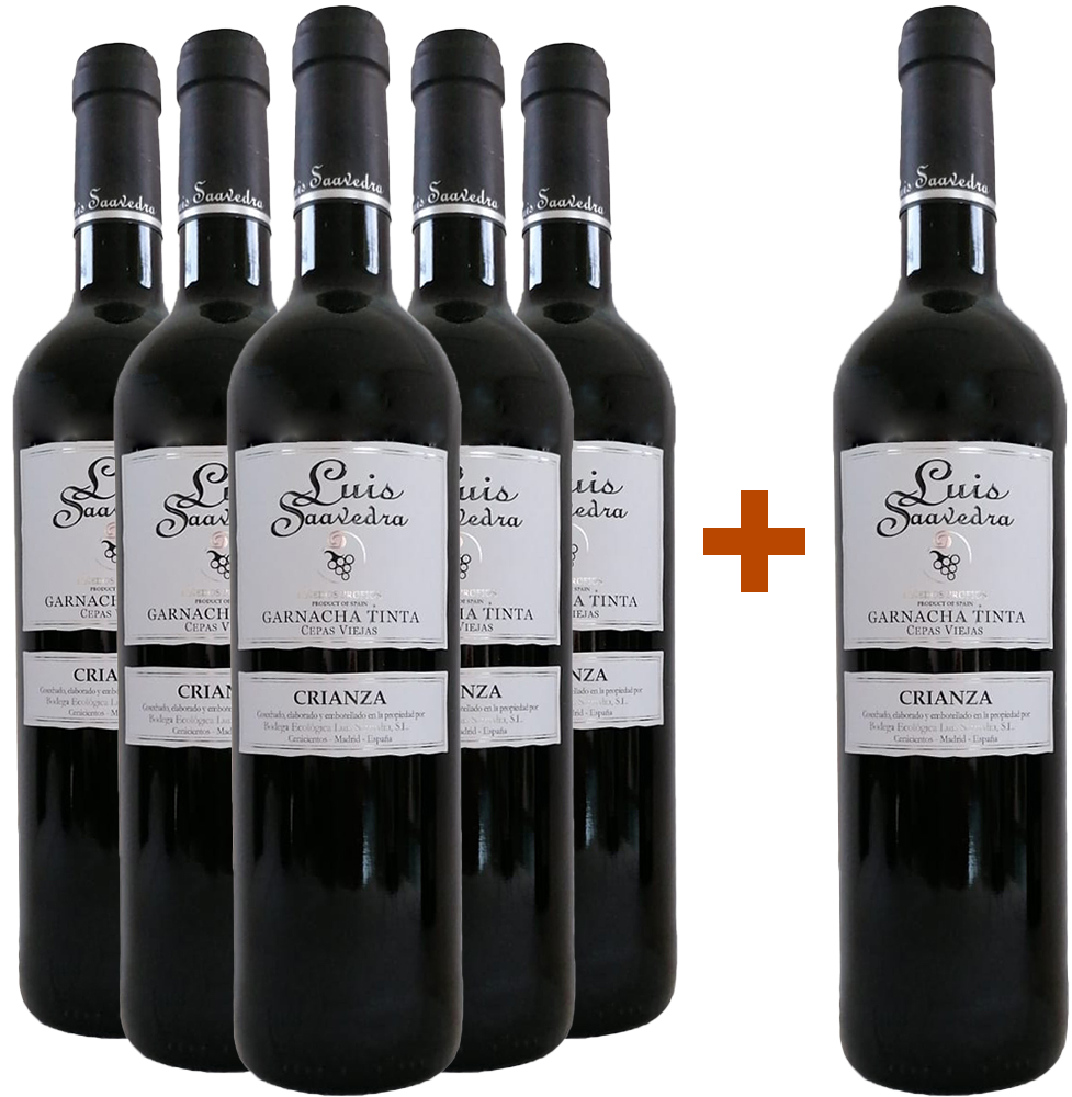 Pack descuento 5+1 Luis Savedra Crianza BIO