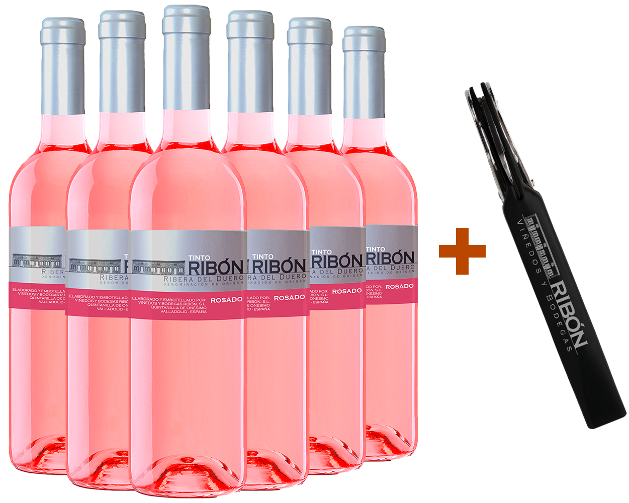 Pack descuento Ribón Rosado Ribera del Duero DO (+ sacacorchos de regalo)