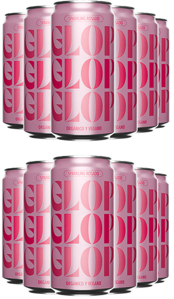 Pack Descuento 12 Glop Rosado Espumoso BIO