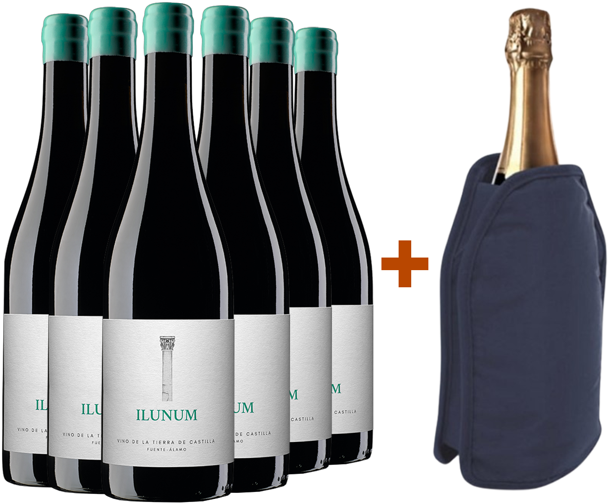 Pack descuento Ilunum Tinto Castilla VT + (regalo funda enfriadora)