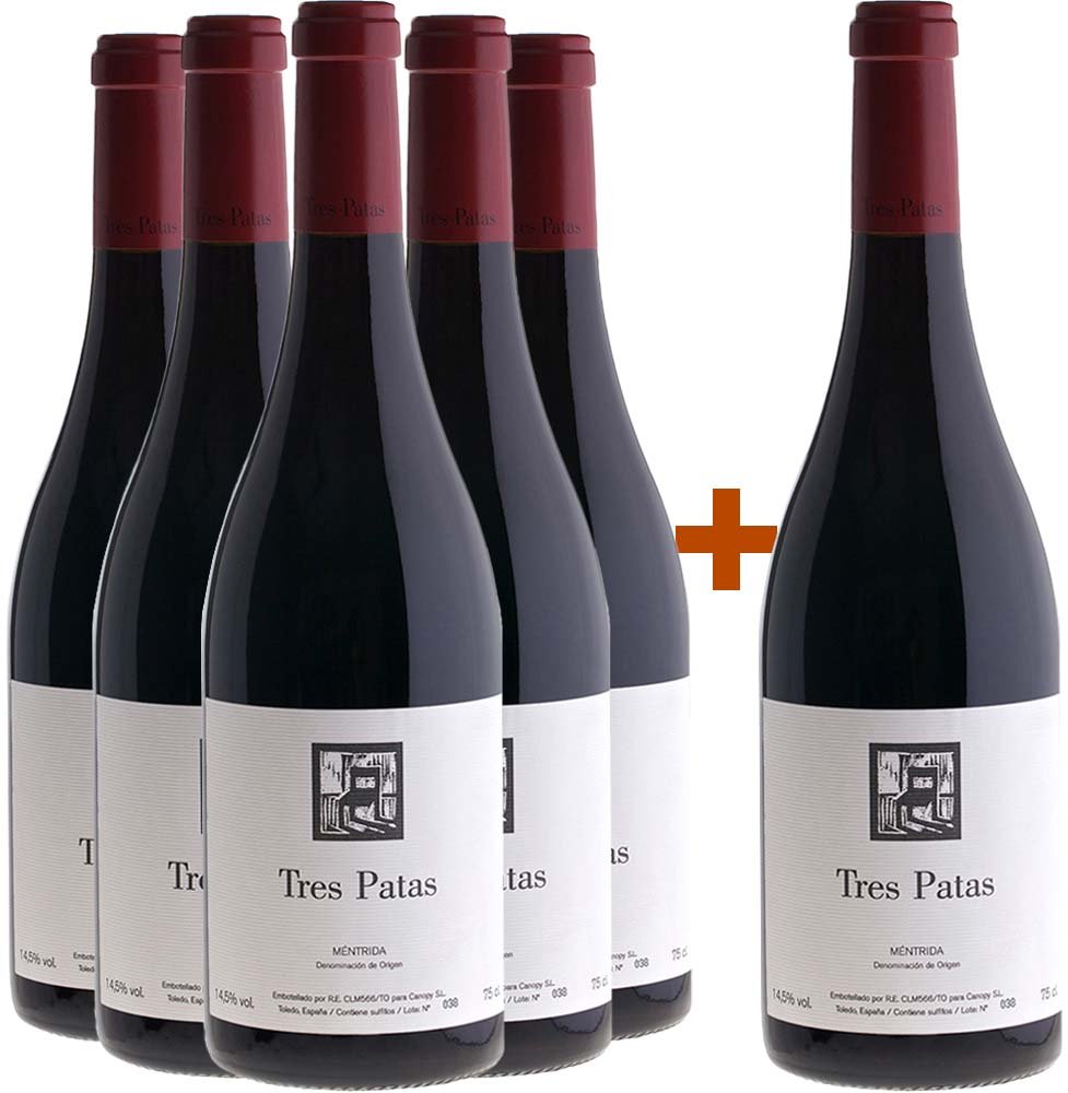  Pack descuento 5+1 Tres Patas Méntrida DO 
