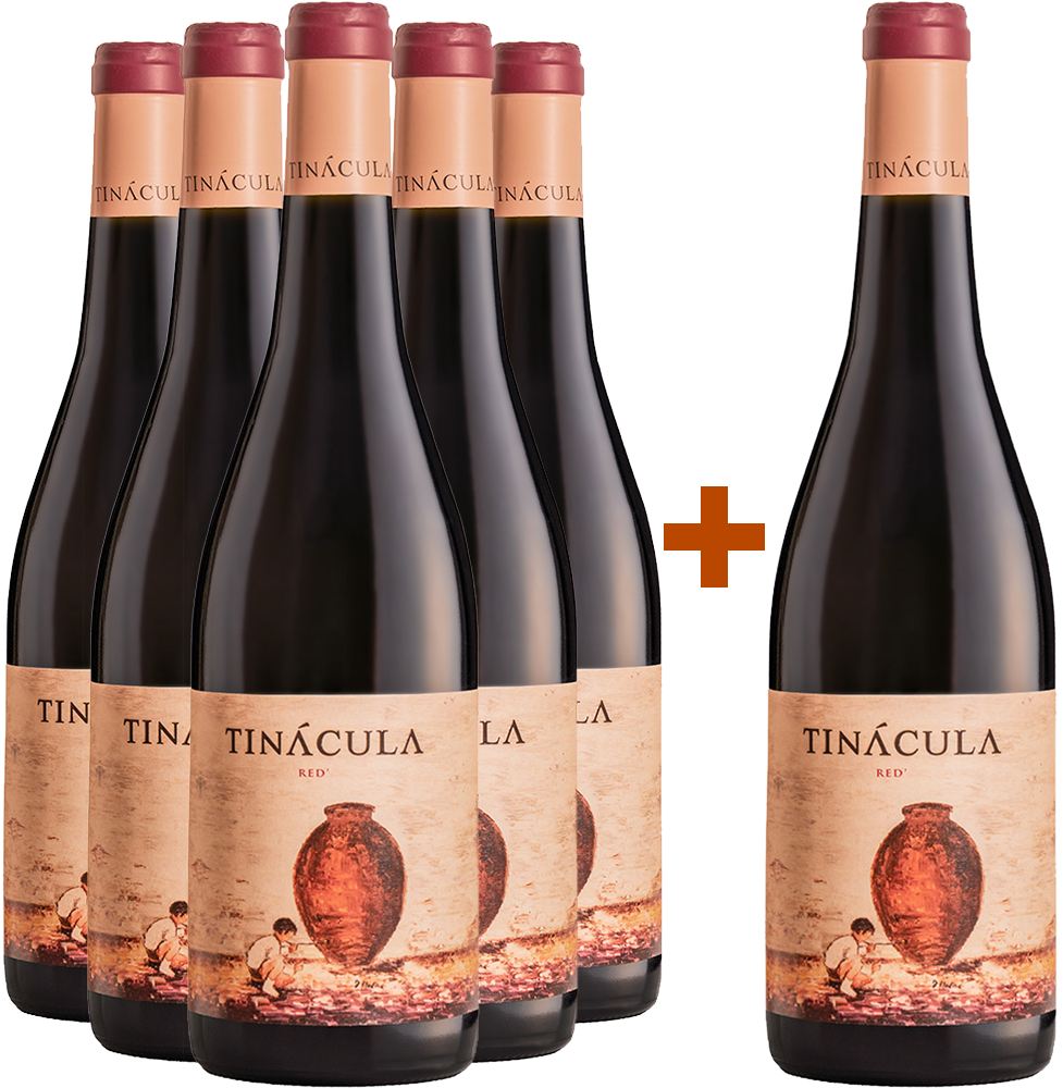 Pack descuento 5+1 Tinácula Red DOP Ribera del Júcar BIO