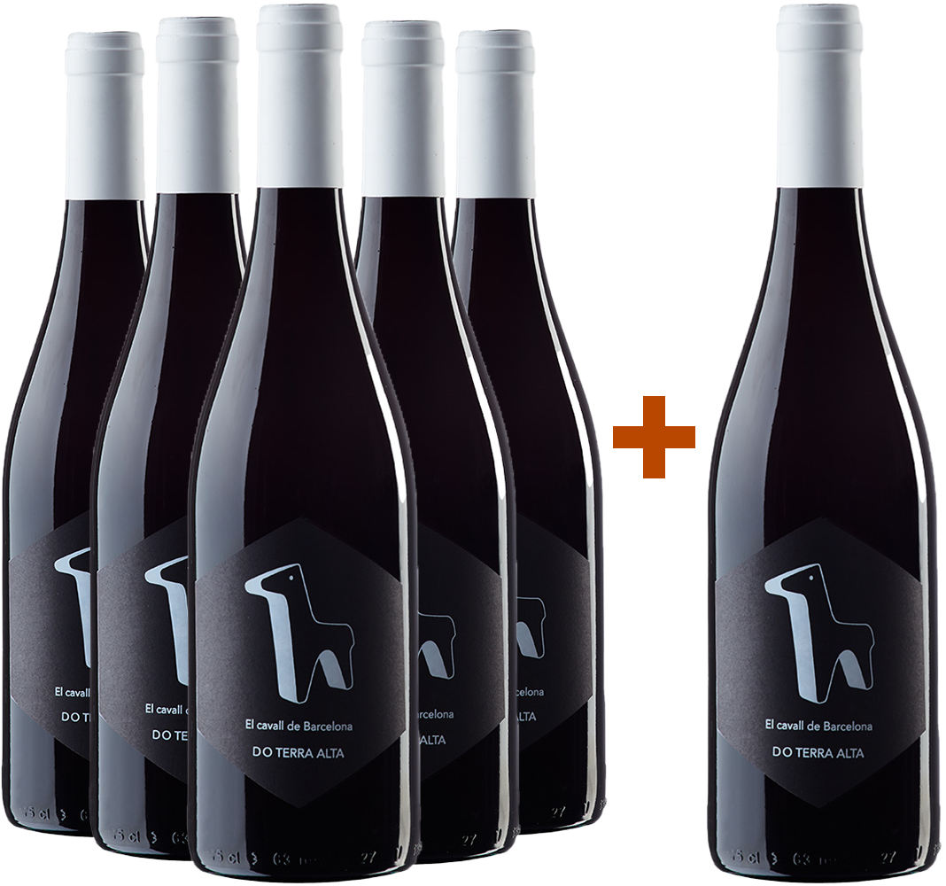 Pack descuento 5+1 El Cavall de Barcelona Terra Alta DO