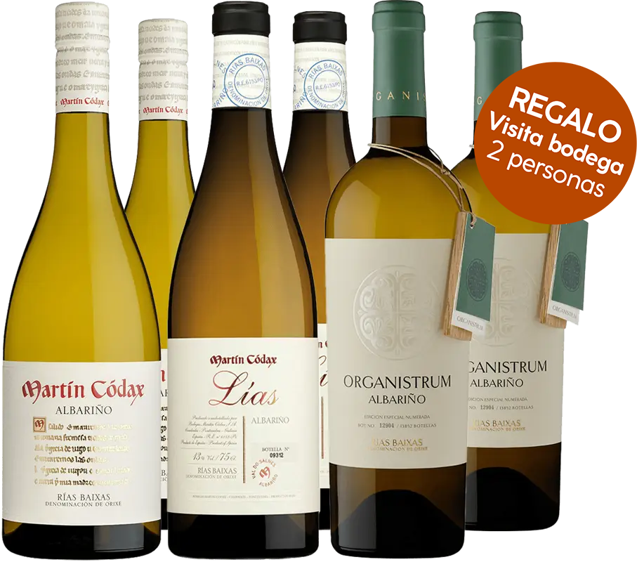 Pack Degustación Martín Códax (DO Rías Baixas) + REGALO de visita a la bodega para 2 personas.