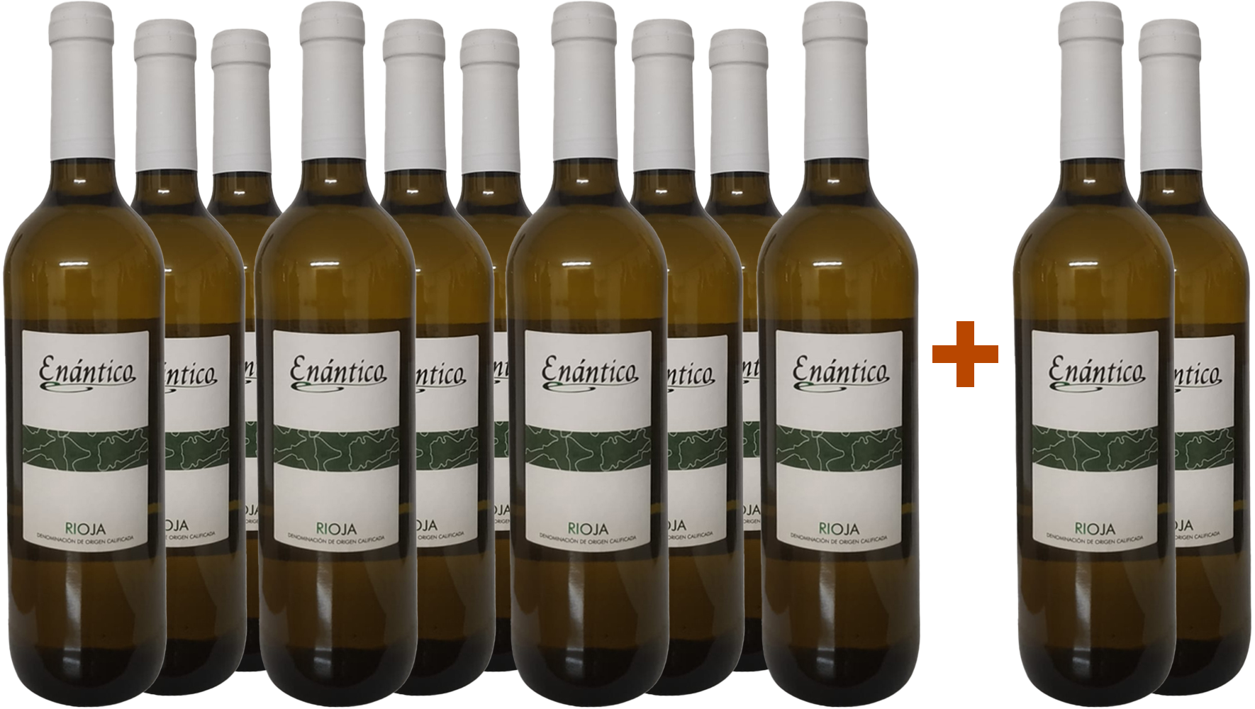 Pack descuento 10+2 Enántico Blanco Viura Rioja DOCa