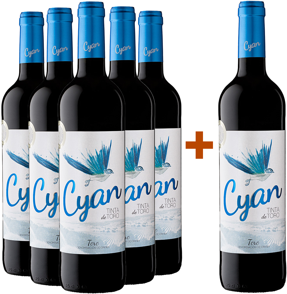 Pack descuento 5+1 2021 Cyan Roble ecológico Toro DO