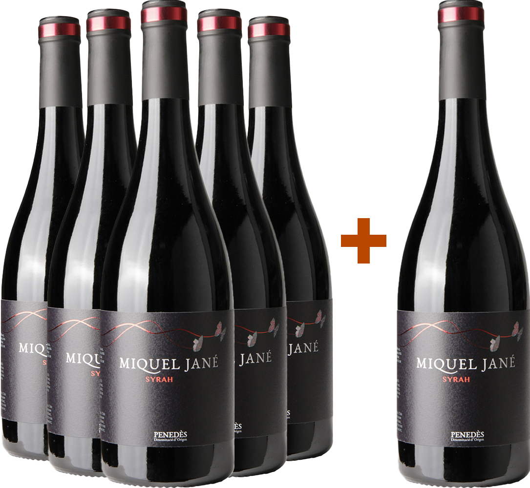 Pack descuento 5+1 Syrah Penedès DO BIO