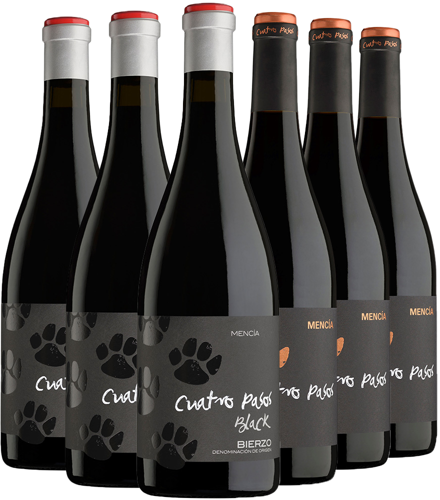 Pack degustación Mencía Cuatro Pasos Bierzo DO