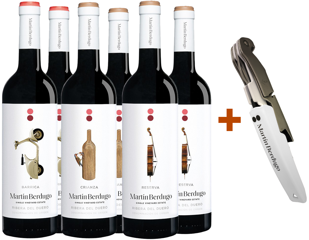 Pack Degustación Martín Berdugo Ribera del Duero DO (+ sacacorchos de regalo)