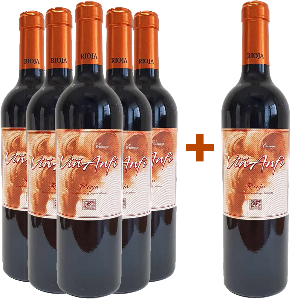  Pack descuento 5+1 Crianza Viña Anfi Rioja DOCa