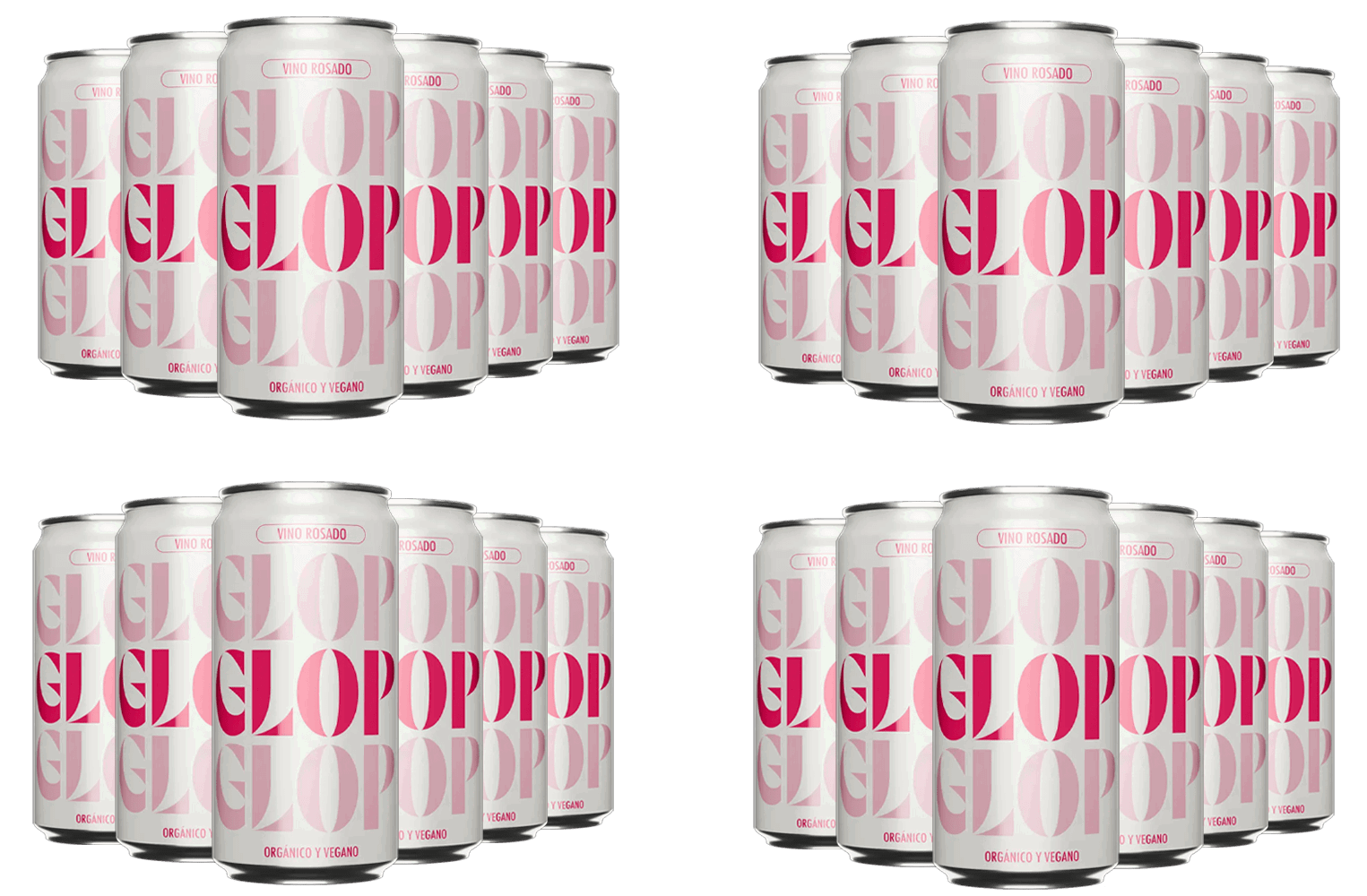 Pack Descuento 24 Glop Vino Rosado BIO