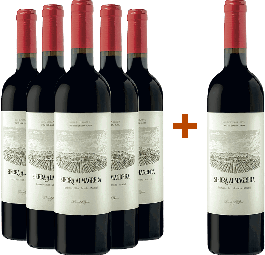 Pack descuento 5+1 SIERRA ALMAGRERA® TINTO