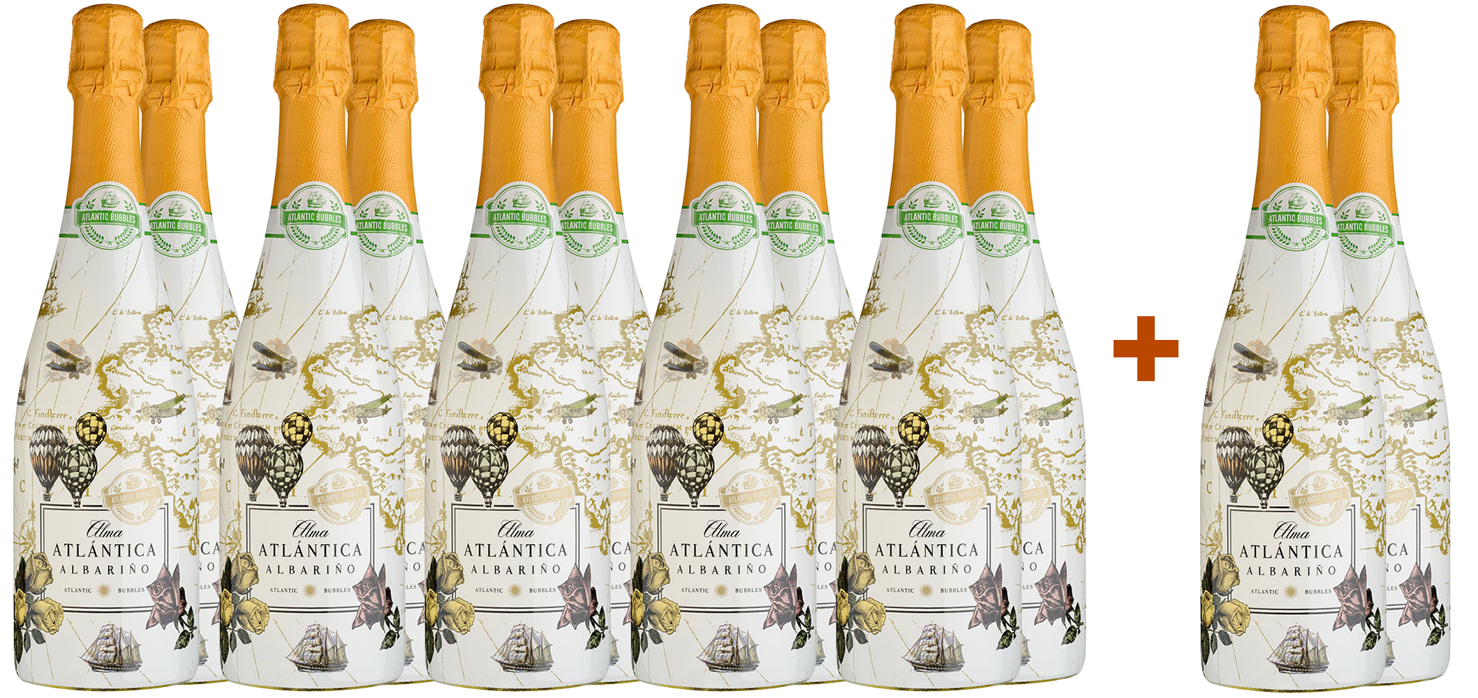 Pack Descuento Alma Atlántica – 10+2 Botellas de Espumoso Albariño