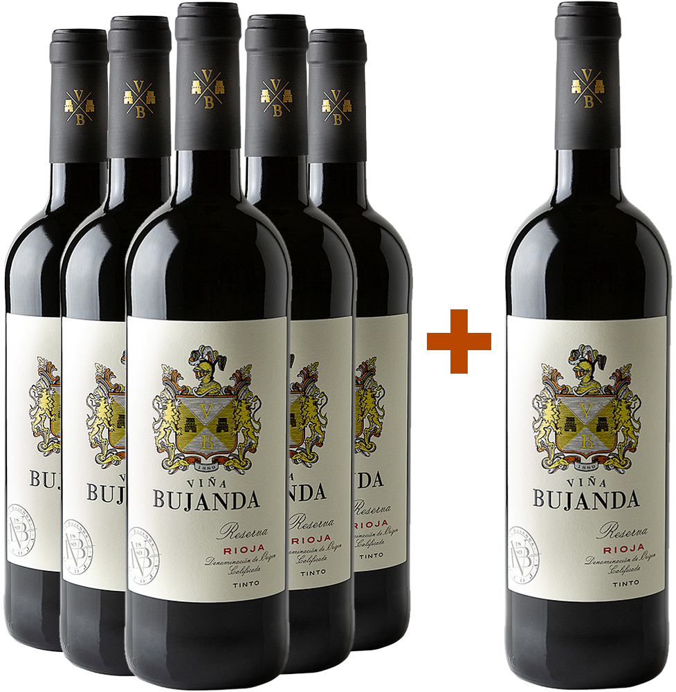 Pack descuento 5+1 Viña Bujanda Reserva Rioja DOCa