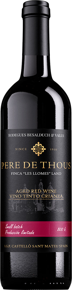2022 Pere de Thous tinto Crianza-cabernet sauvignon-Castellón VT