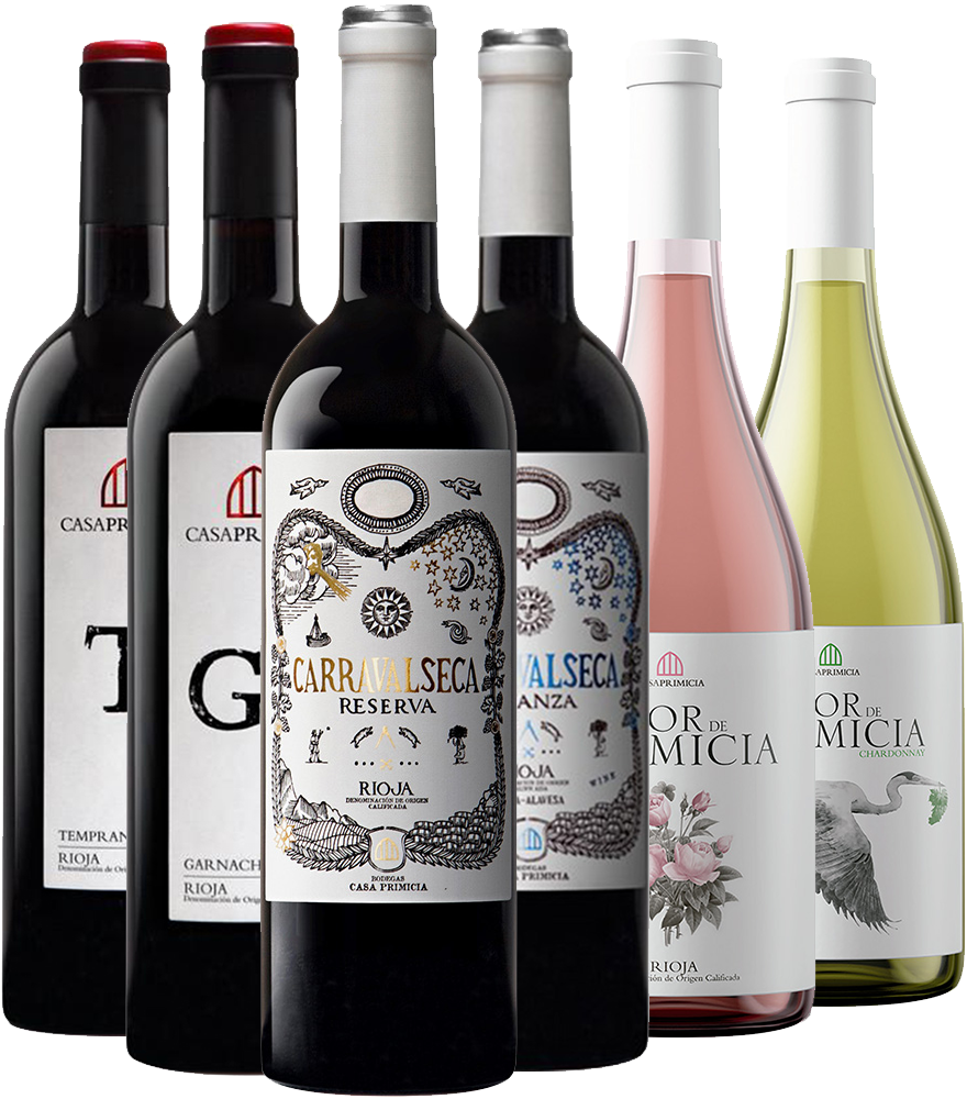 Pack degustación Casa Primicia Variedades de la DOCa Rioja