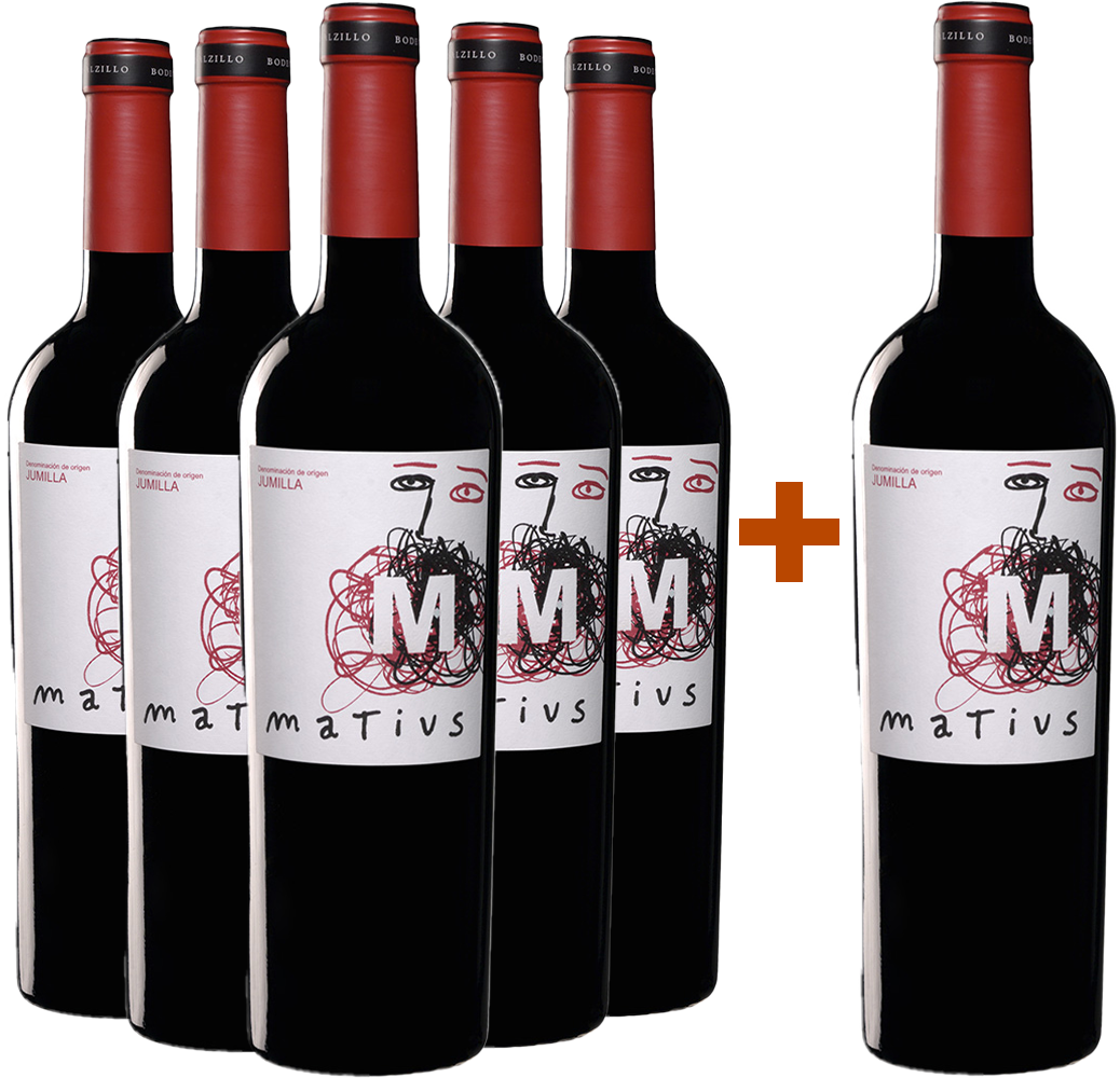 Pack descuento 5+1 Matius Crianza Jumilla DO