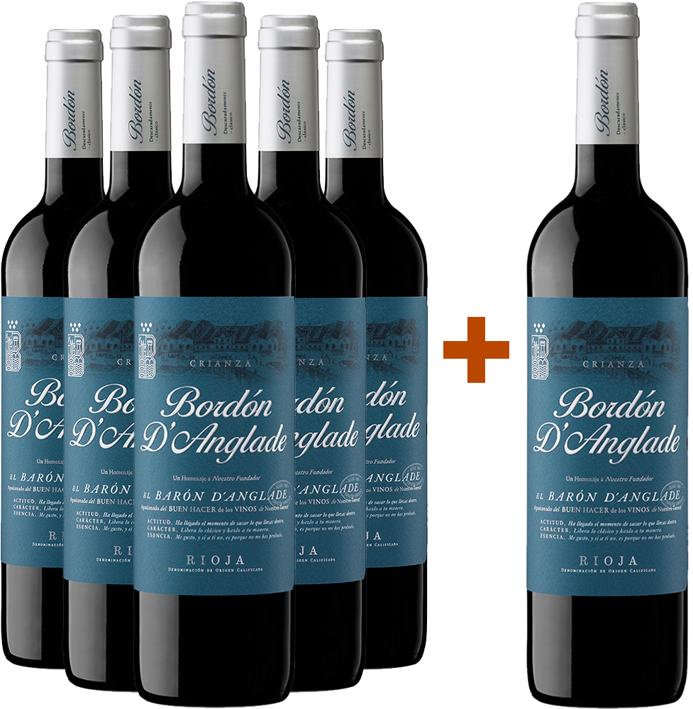 Pack descuento 5+1 Bordón D'Anglade Premium Rioja DOCa