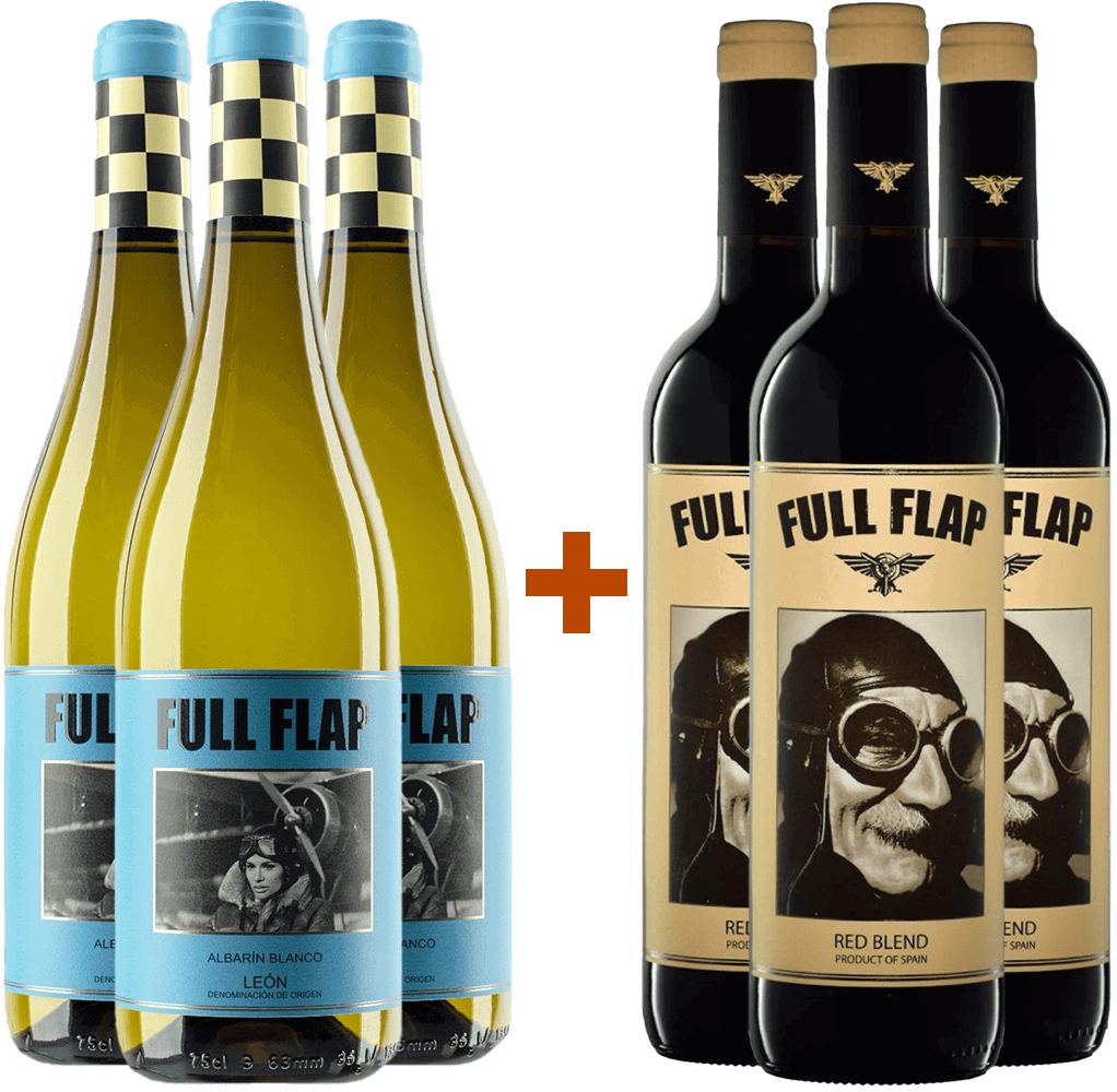 Pack degustación 3 Full Flap Tinto + 3 Full Flap Blanco