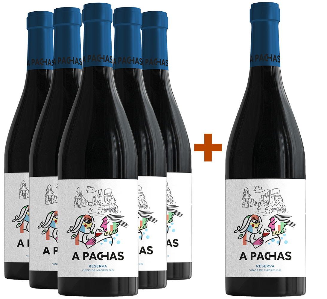 Pack descuento 5+1 A Pachas Reserva Madrid DO