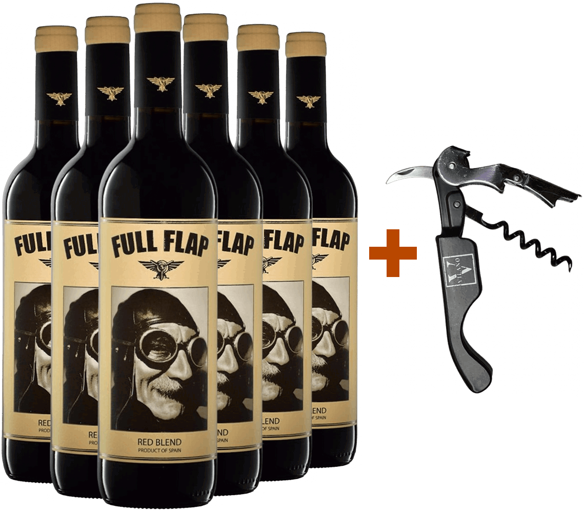 Pack Full Flap Red Blends + Sacacorchos